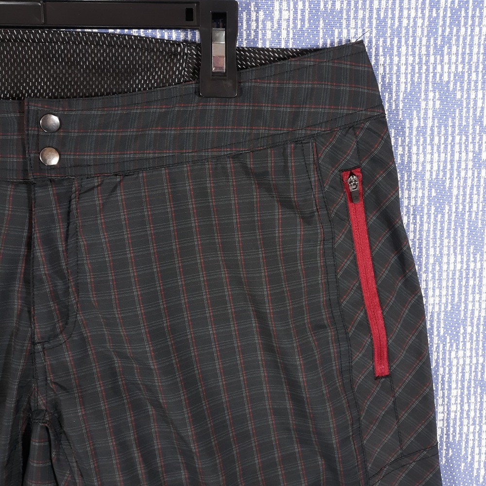 Club Ride Cycling Shorts Mens L Black Adjustable Waist Unlined - Picture 3 of 10